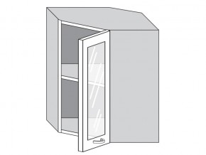 1.60.3у Шкаф настенный (h=720) угловой на 600мм со стекл. дверцей в Туринске - turinsk.magazin-mebel74.ru | фото