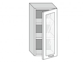 19.40.3 Шкаф настенный (h=913) на 400мм с 1-ой стекл. дверцей в Туринске - turinsk.magazin-mebel74.ru | фото