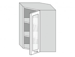 19.60.3у Шкаф настенный (h=913) угловой на 600мм со стекл. дверцей в Туринске - turinsk.magazin-mebel74.ru | фото