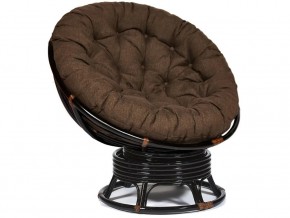 Кресло-качалка Papasan w 23/01 B с подушкой Antique brown, ткань Коричневый в Туринске - turinsk.magazin-mebel74.ru | фото