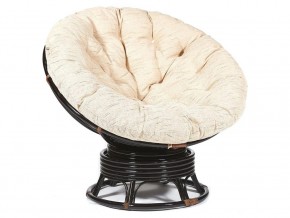 Кресло-качалка Papasan w 23/01 B с подушкой Antique brown, ткань Старт в Туринске - turinsk.magazin-mebel74.ru | фото