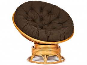 Кресло-качалка Papasan w 23/01 B с подушкой Honey, ткань Коричневый в Туринске - turinsk.magazin-mebel74.ru | фото