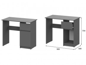 Стол письменный 900 Денвер Графит серый в Туринске - turinsk.magazin-mebel74.ru | фото